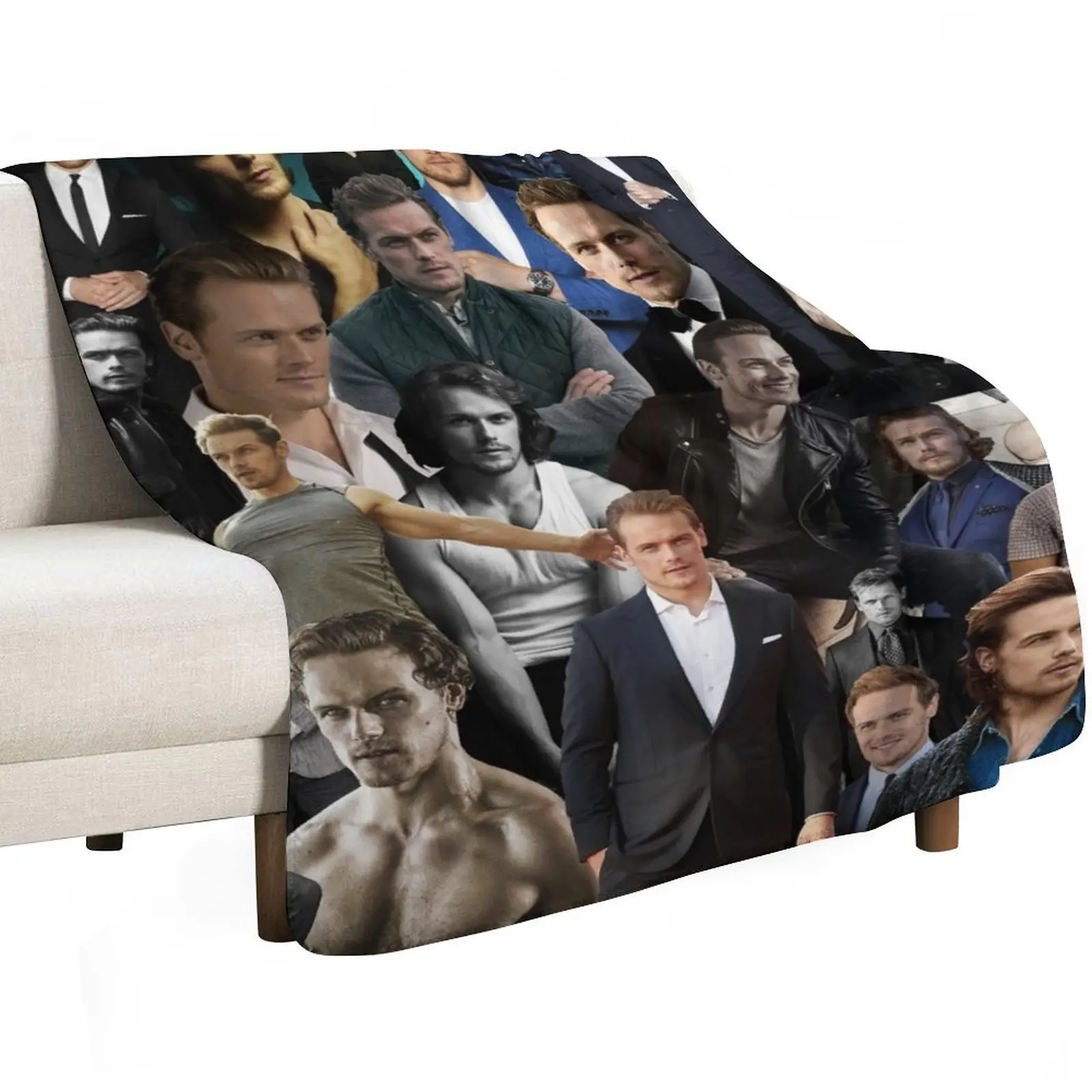 Sam Heughan Throw Blanket Soft Cozy Blanket for Pet Kids Adults