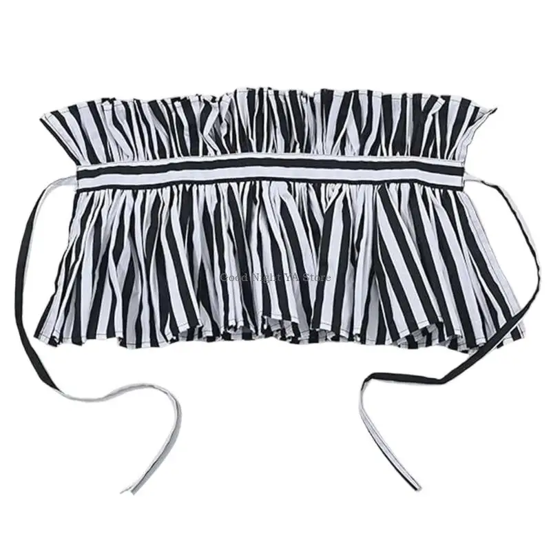 

Clown Stripe Detachable Collar Cosplay Neck Accessory for Women Costume Parties