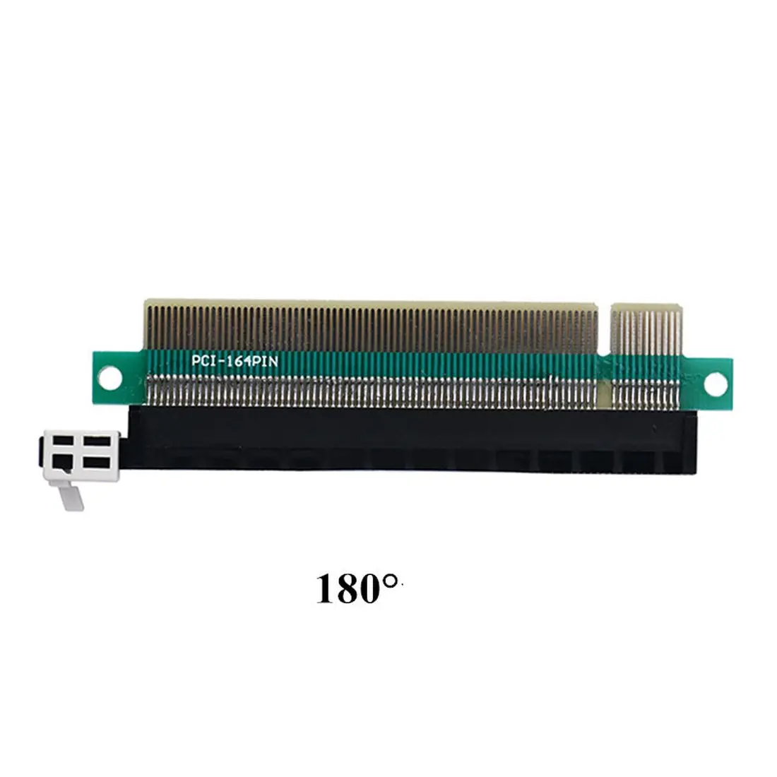 90 Degree Right Angle 180 Degree 1x PCIe Flat Insertion PCI-e PCI Express 16X Extender Riser Adapter Card for 1U 2U PC Server