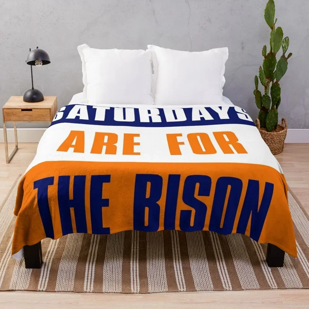 

Saturdays are for The Bison, Bucknell University Throw Blanket Flannel blankets and throws Blankets