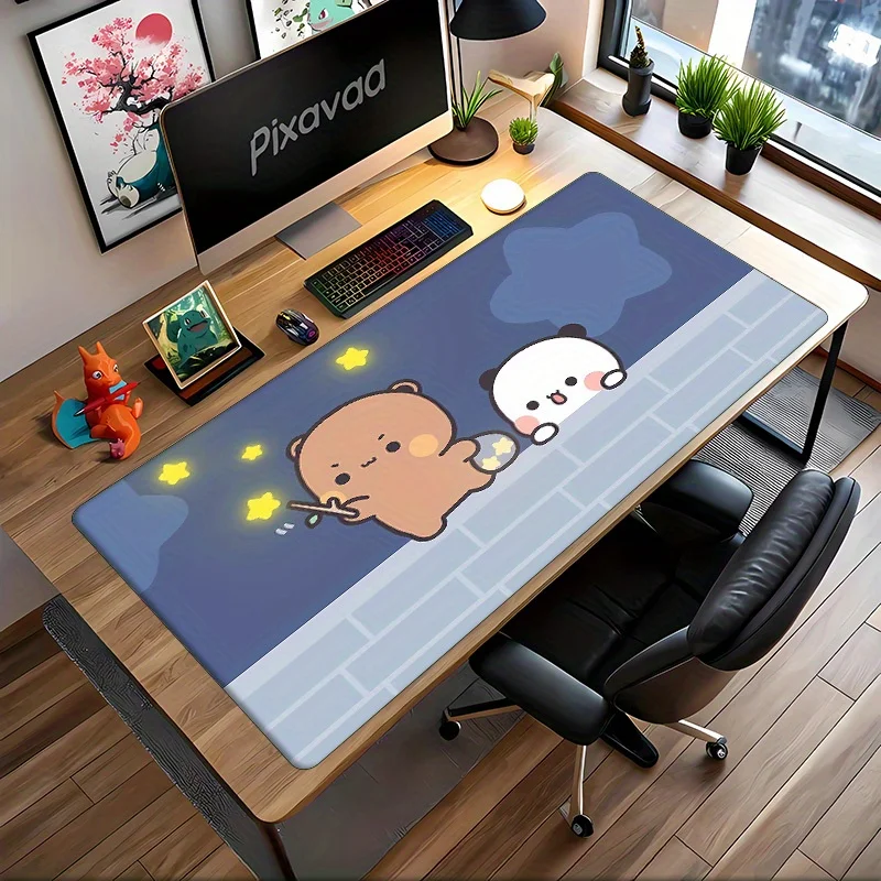 

Коврик для мыши Bubu Dudu Glowing Stars: большой, нескользящий, резиновый, с милым мультяшным дизайном, для игр