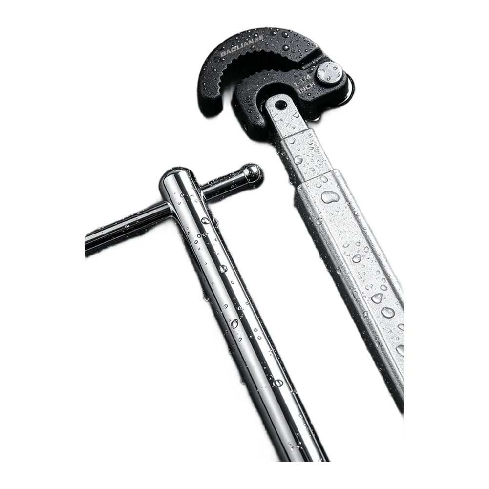 Adjustable For T- For Type Sink Wrench 10-32mm High Carbon Steel 180 Degree Rotating Head For Plumbing Faucet Nut Removal