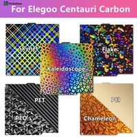 260x271mm Build Plate For Elegoo Centauri Carbon Smooth PEO PEY PET Carbon Fiber PEI Plate For Centauri Carbon Heatbed