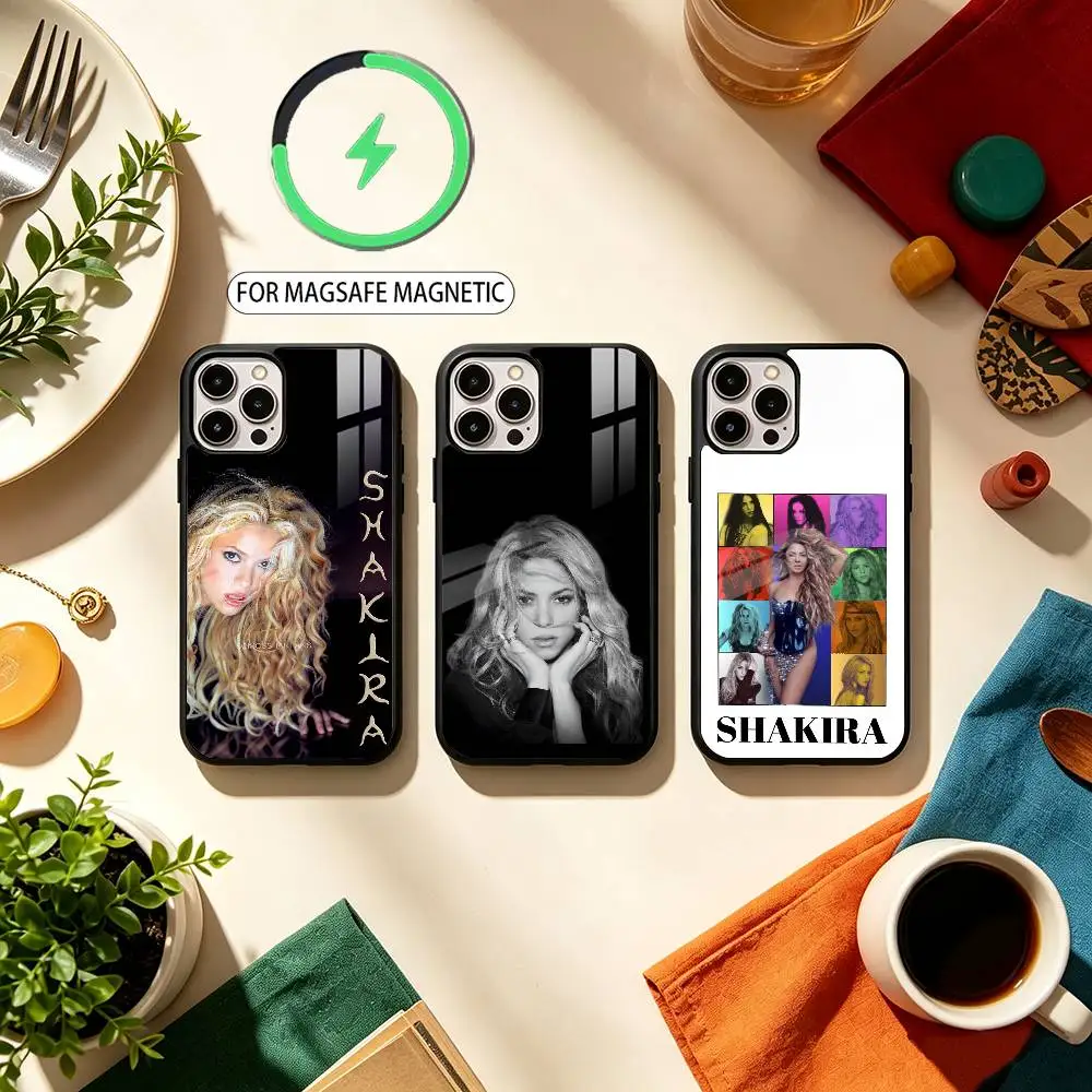 Singer S-Shakira  Magnetic For Magsafe Wireless Charging Phone Case For iPhone17,16,15,14,13,12,11 Plus,Pro Max