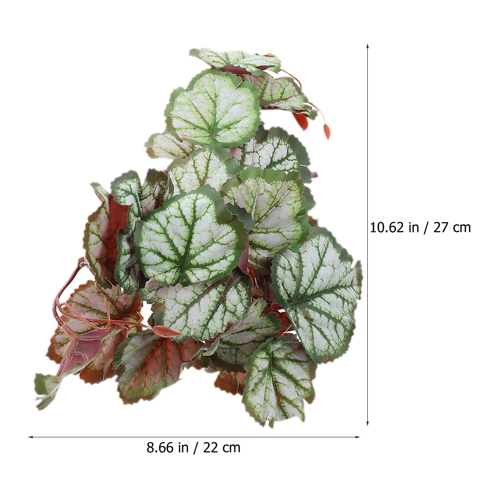

Artificial Hanging Plants for Reptile Terrarium Decor Lifelike Plant Easy Clean Safe Pets Climbing Decor Indoor Plants