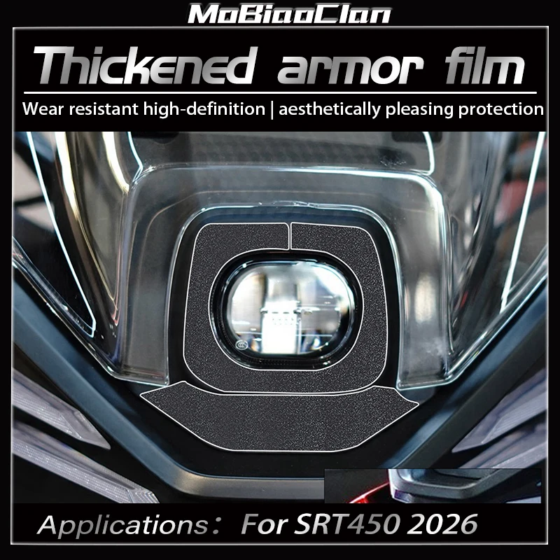 For QJMOTOR SRT450 2026 Thickened Armor Sticker Anti Scratch Protective Film For Motorcycle Fuel Tank Modified Accessories