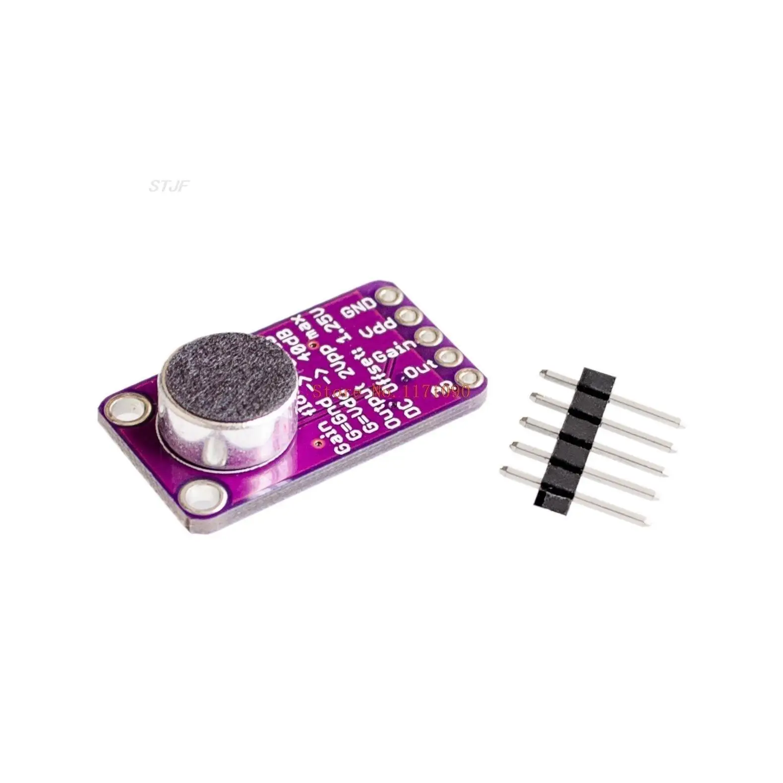 MAX9814 Módulo Microfone Elétrico Amplificador, Estável Auto Gain Control para Arduino