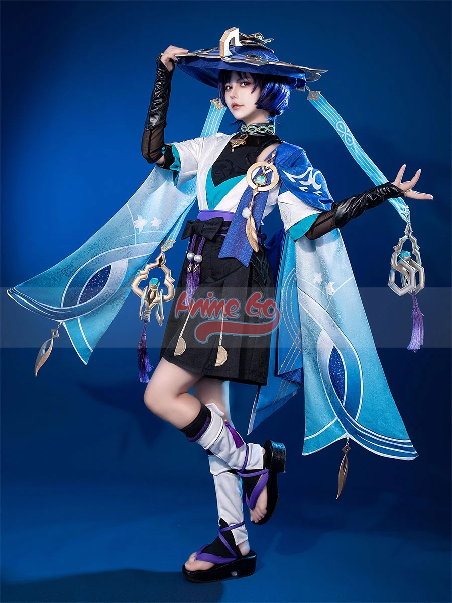 

In Stock Genshin Impact Wanderer Balladeer Cosplay Costume Scaramouche Women Uniform Full Set Upgrade Outfits C07049-AAA