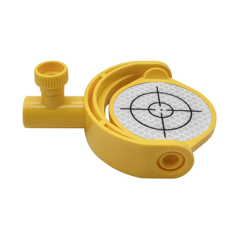 Reflektor Target Miring dengan Diameter Crosshair Cetak 60Mm Lembar 5/8X11 Benang Prisma Mini untuk Total Station