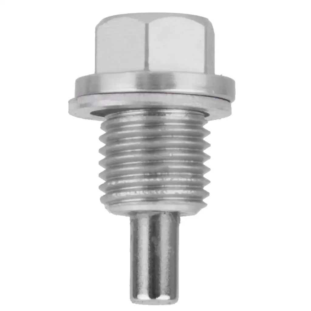 M14X1.5 Geanodiseerde magnetische motoroliecarter / aftapplug zilver