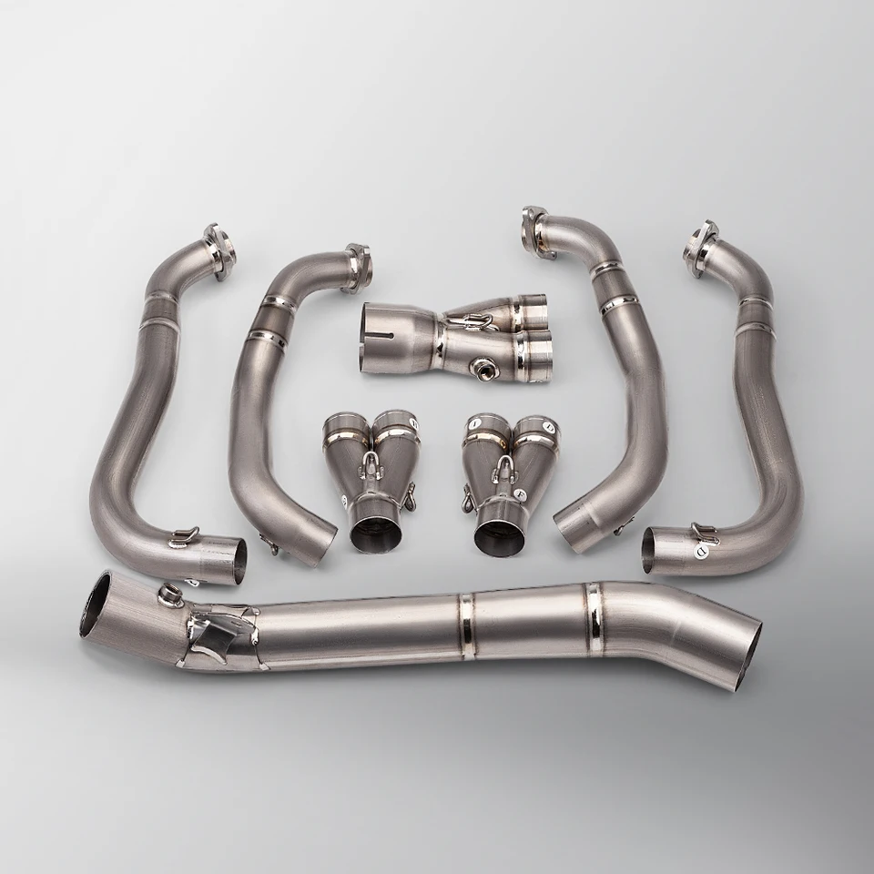 

STLF2009-2019 Ninja ZX6R 636 Exhaust System High Quality Titanium Alloy with Carbon Mufflers Stainless Steel Material New"