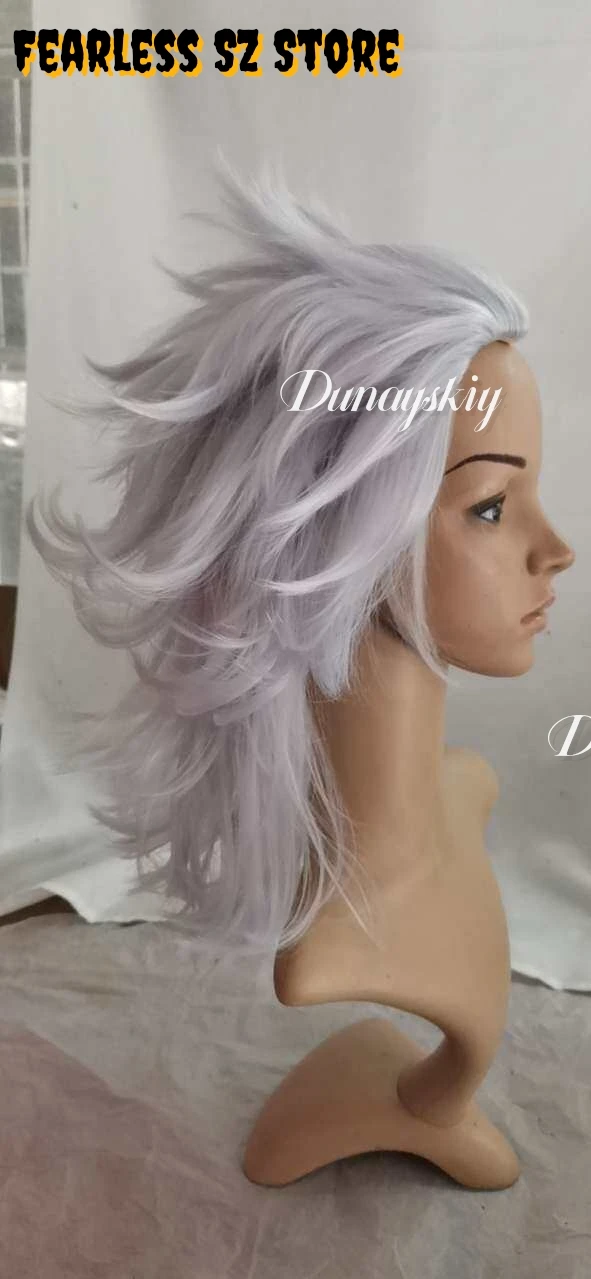 Dorohedoro Noi Cosplay Costume Synthetic Hair Long Silver White Straight Hair Anime Costume Accessory For Halloween Convention view 5