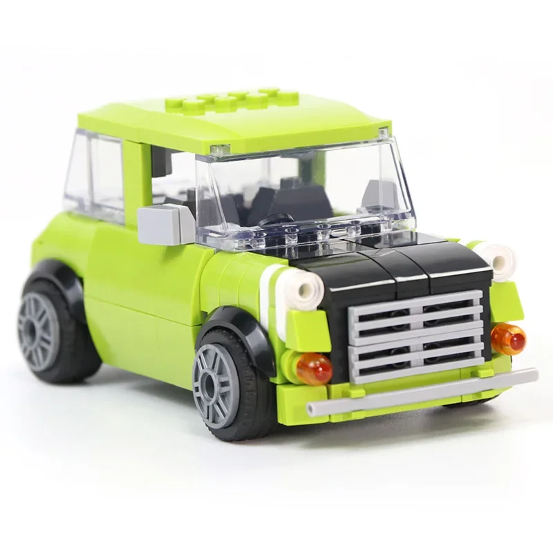 Bausteine Mini mr. Beans grüne Autos erie Figuren Ziegel Modell pädagogisch kompatibel mit b