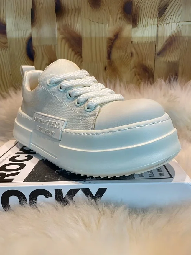 

New 71920 Men's Tech Fabric Thick Bottom Heightening Casual Comfortable Shoes Fashionable Trendy Versatile High-End Feeling H...