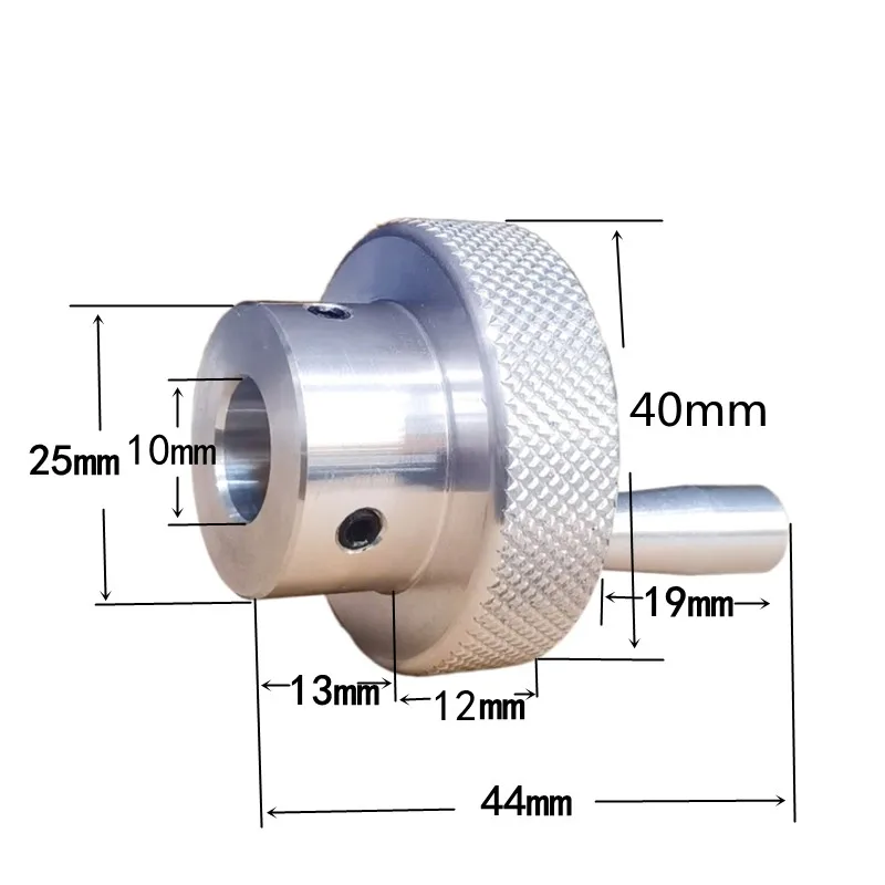 1Pcs Aluminum Alloy Mini Handwheel For Lathe/Miller Outer Dia 30mm 40mm 50mm 60mm Hand Wheel Bore 5/6/7/8/10/11/12/13/14/16/18mm