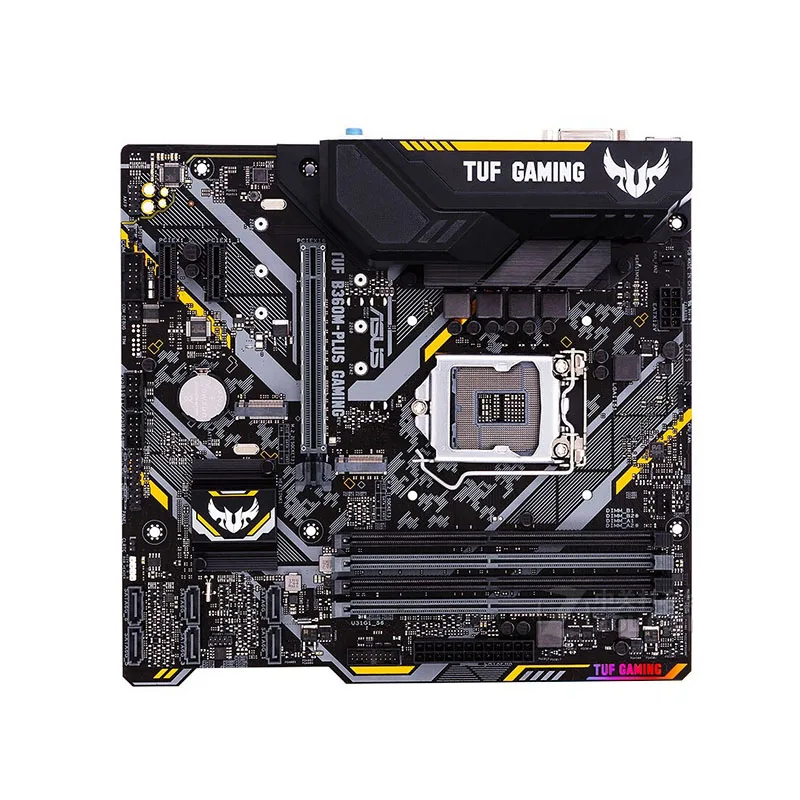 Asus Tuf B360M-PLUS Gaming Computer Moederbord Lga1151 Intel B360 M.2 Micro Atx Ddr4 Dimm Sata Iii Ondersteuning I7/I5/I3 Usb3.1 Gen2