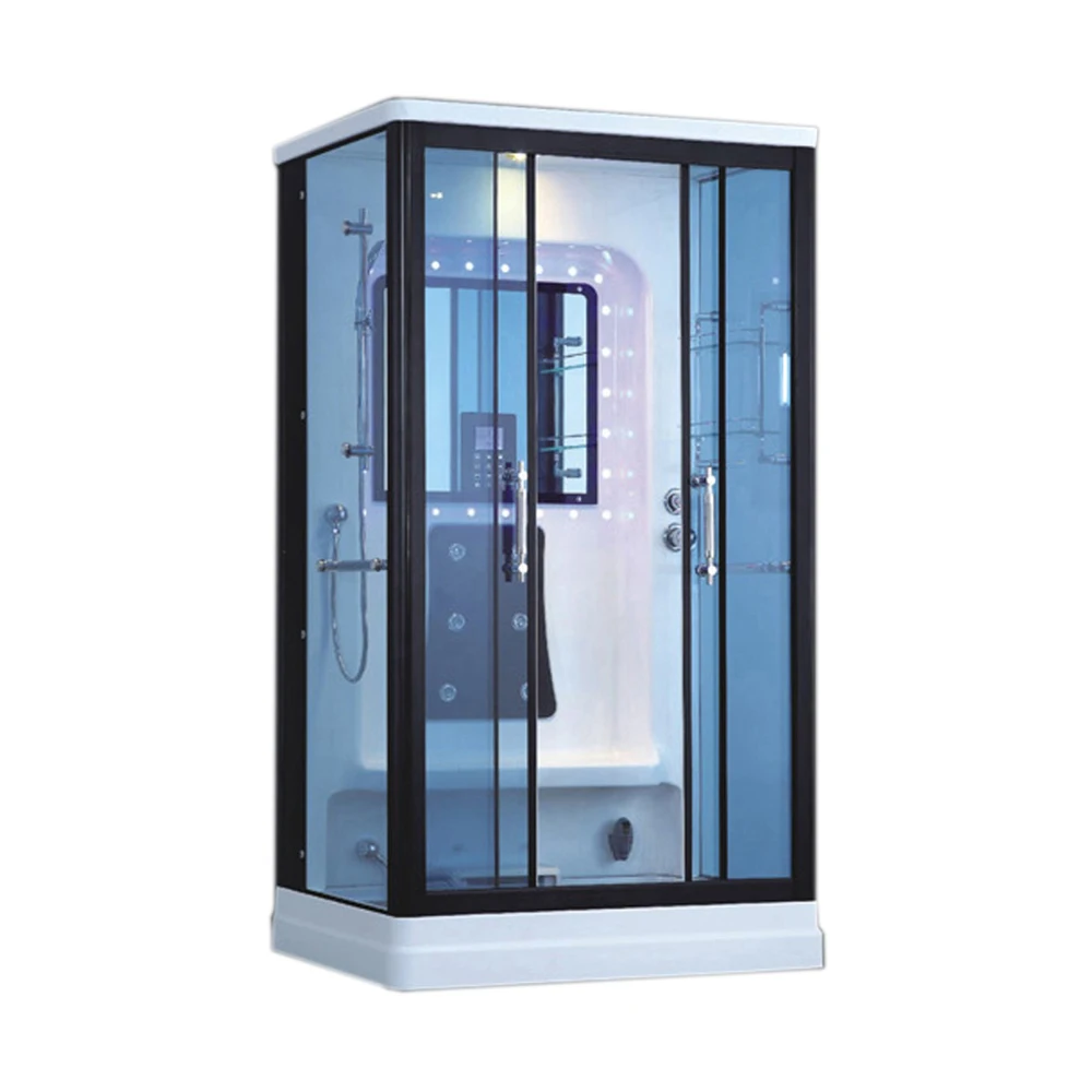 1000X900X2150mm Luxury Steam Shower Cabin Bathroom Shower Enclosure Multi-Functional TV Wet Sauna Room 9906A