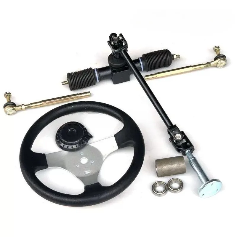 Self-made four-wheel electric vehicle ATV kart 32-42CM aluminum steering wheel steering 1.5-2 turns