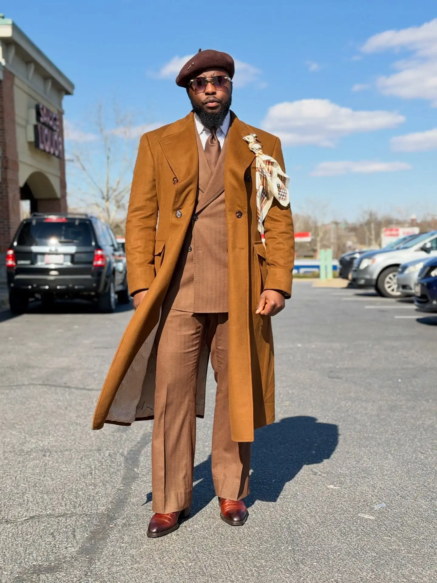 Business Men Suit Woolen cloth Peaked Lapel One Piece Overcoat Office Party Prom Blazer Formal Causal Costume Homme Customized