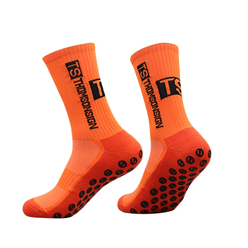 Non-slip Football Socks Round Silicone Towel Bottom Professional Competition Running Training Socks Shock-Absorbing Grip Socks