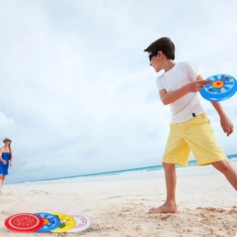 Đĩa bay sáng ngoài trời chơi đồ chơi Flying Disc Sport Disc Tương tác đồ chơi phát sáng đĩa bay đồ chơi dành cho phụ huynh-con