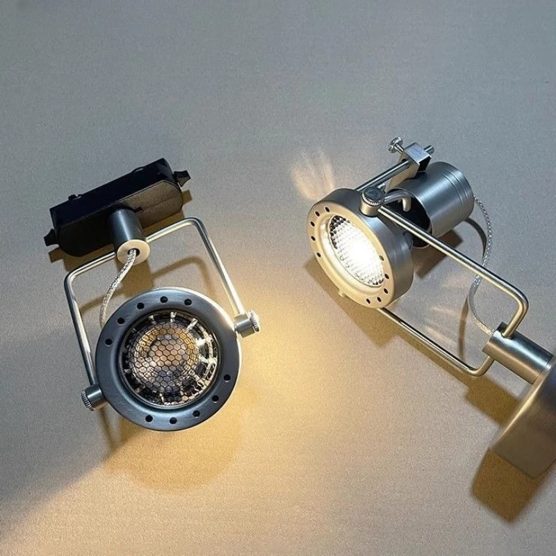 Aluminium LED Spotlights Industrial Style Retro Track Light Restaurant Coffee House Commercial Use Spotlight Electroplating Lamp