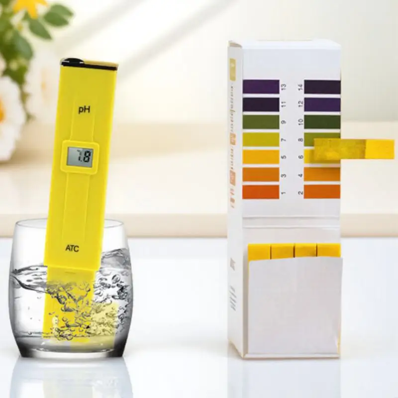 

PH Meter Pen Yellow Digital PH Tester Portable Accurate LED Display for Aquarium Fishing Lab Measurement