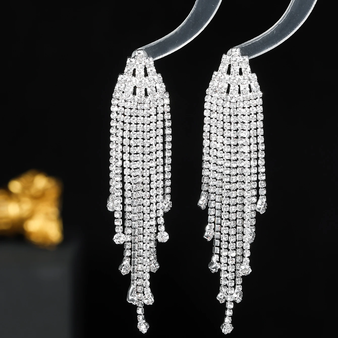 Luxury Women\'s Earrings Rhinestone New Shiny Wedding Party Jewelry Gifts Accessories For Women