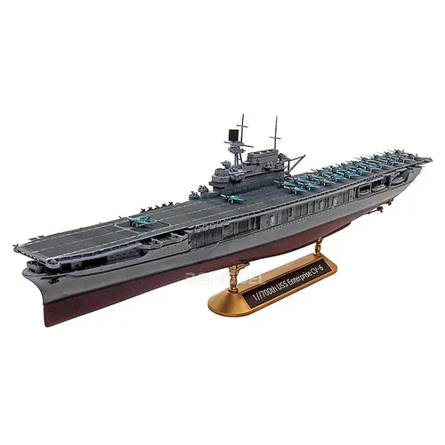 1/700 해군 선박 모델 조립 키트, CV-6 기업 항공 모함 모델, DIY 수제 선박 모델 정적 키트  Best5