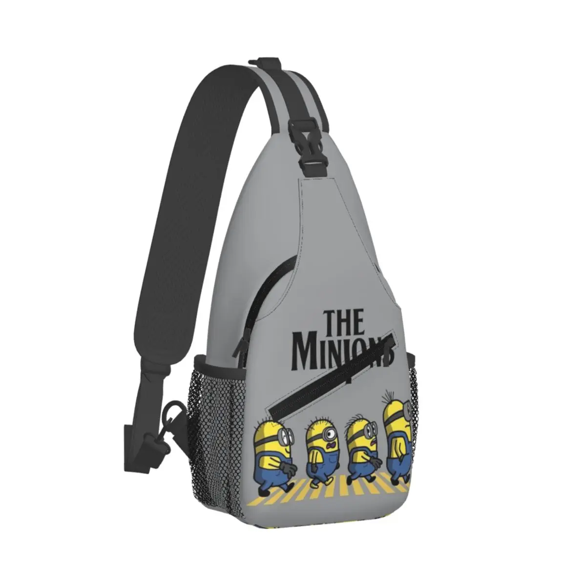 Custom Minions Anime Cartoon Backpack For Traveling Hiking Bags Shoulder Crossbody Chest Backpack Sling Crossbody Backpack