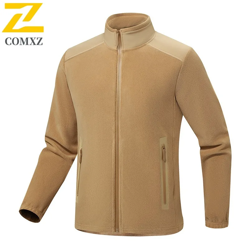 

COMXZ Деловая повседневная роскошная мужская куртка Утолщенные удобные пальто Премиум-стойка с воротником-стойкой Однотонное легкое зимнее пальто