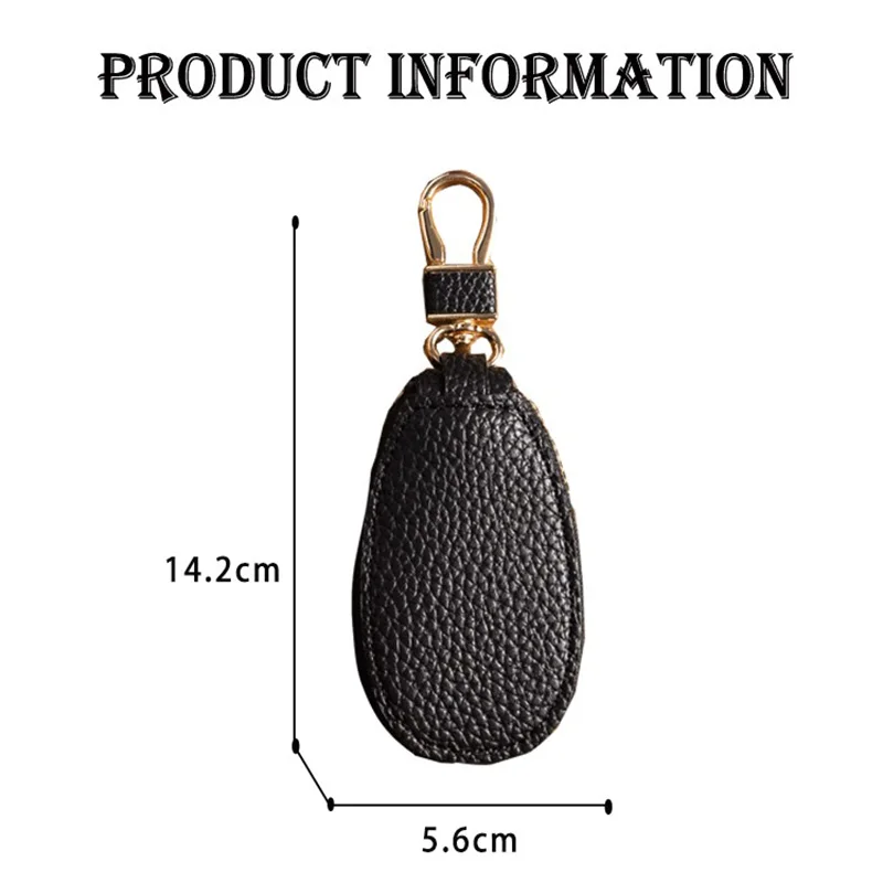 PU Leather Key Holder Minimalist Keychain Case Wallet Key Storage Case Key Protector Large-Capacity Multifunctional Key Pouch