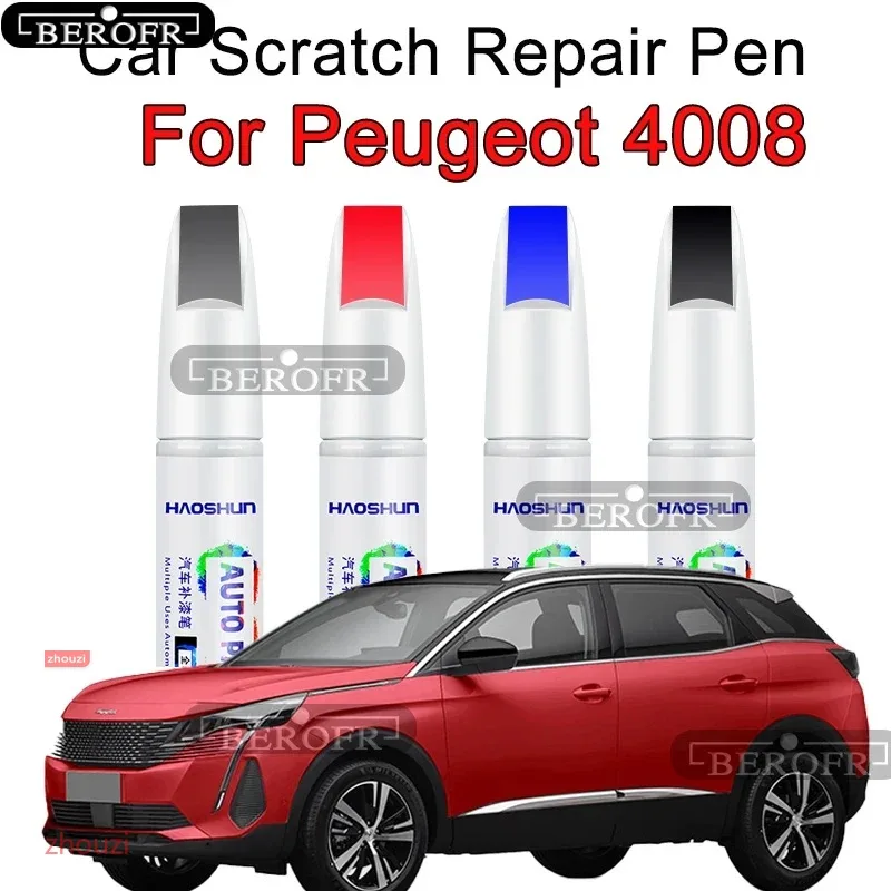 For Peugeot 4008 paint pen pearlescent white blue rock ash 4008 modified accessories auto supplies