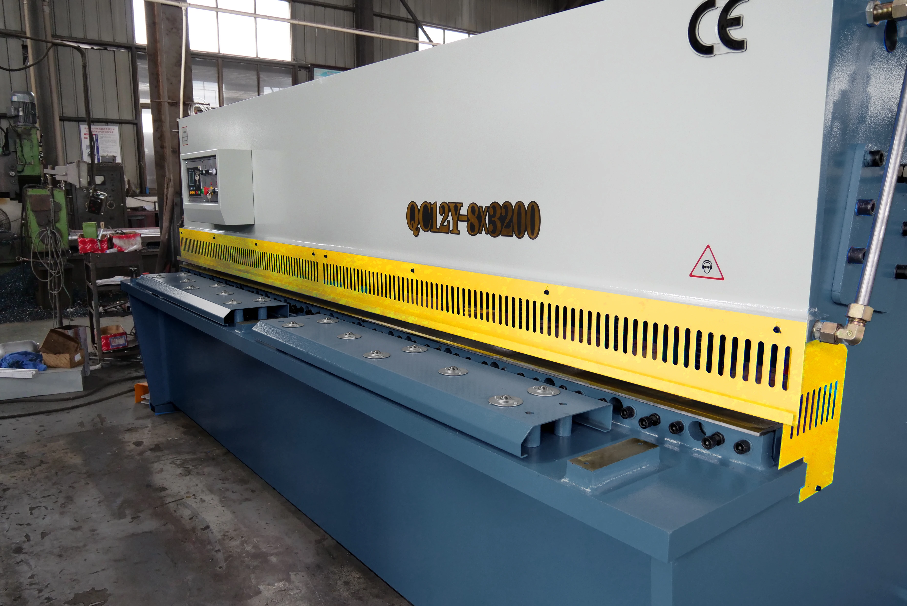 AIROW Metal Sheet Processing Machine QC12Y-8x3200 Cnc Hydraulic Swing Beam Shear for Metal Cutting