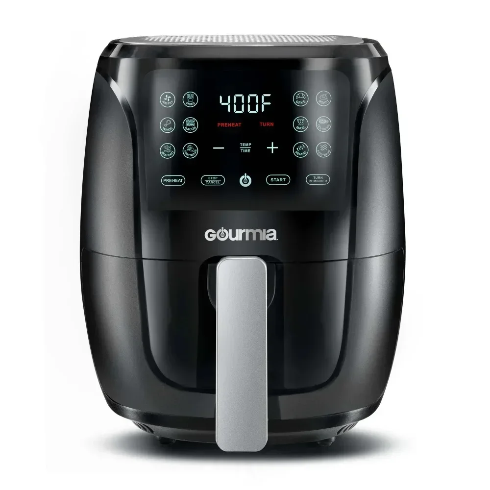 

4 Qt Digital Air Fryer with Guided Cooking, Black