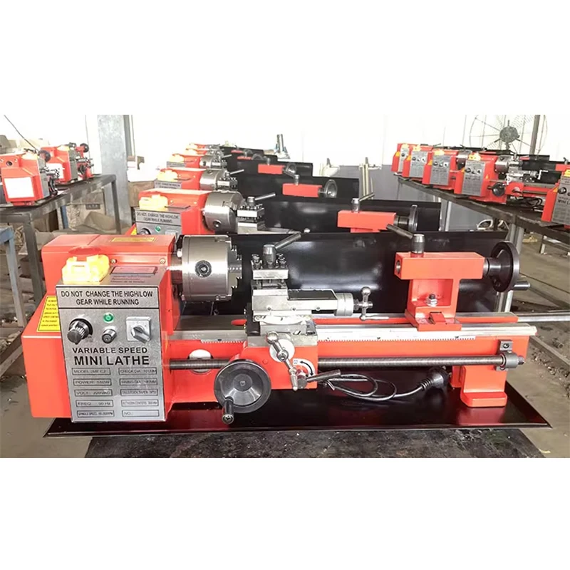 

Miniature Metal Lathe, Home Miniature Lathe DIY Tutorial, Multifunctional Mini Lathe, 550W Desktop Precision Lathe