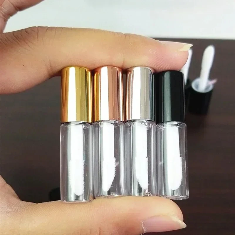1.2ML Lip Gloss Tubo vuoto Mini tubi di plastica per balsamo per labbra Smalto per unghie Campione Bottiglie riutilizzabili Contenitori per rossetto liquido