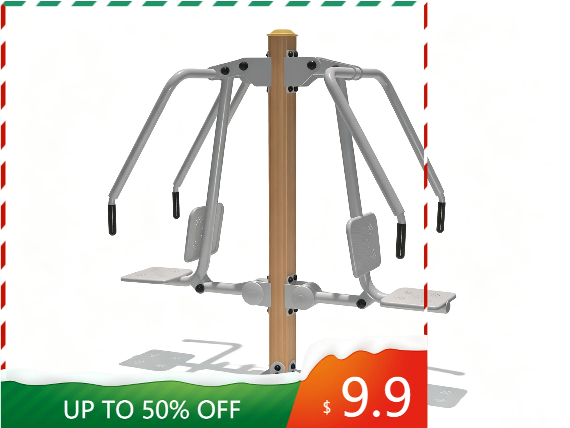 Public Park Upper‑Body Training Equipment Durable Steel Chest Press Outdoor Fitness Machine
