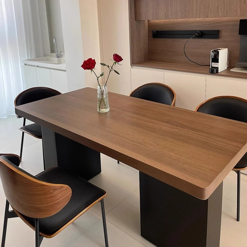 

Legs Design Wood Dining Tables Square Legs High Space Saving Luxury Dining Tables Wooden Modern Tavoli Da Pranzo Furniture Home