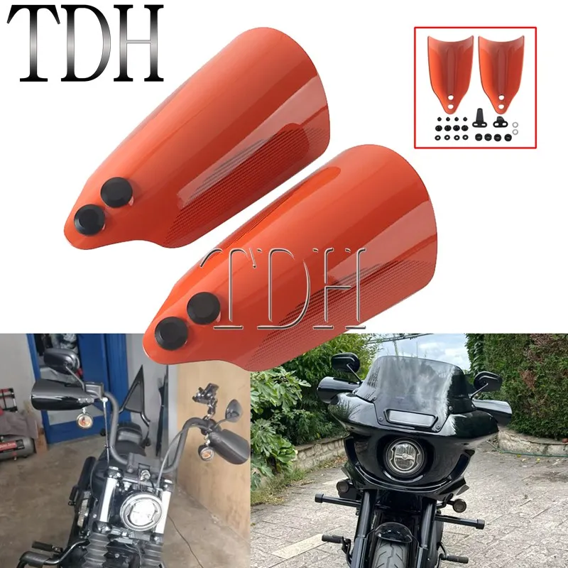 Motorbike Hand Shield Guard Polycarbonate Handguard Protector For Harley Softail Low Rider ST 117 FXLRST Deluxe Street Bob 18-24