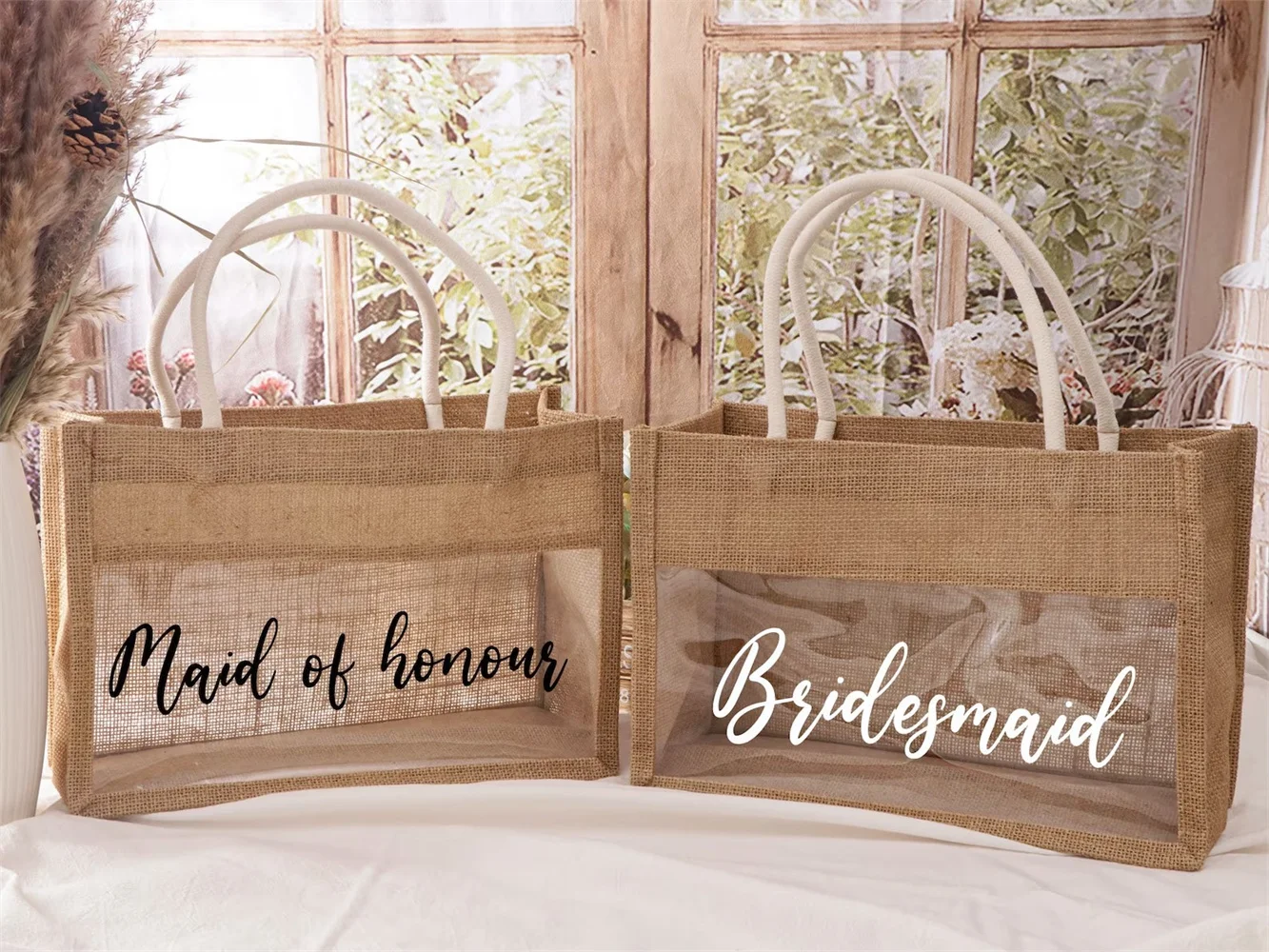 Personalized Burlap Gift Bags,Custom Burlap Bag,Tote Gift Bags,Bridesmaid Proposal Gift,Custom Jute Tote Bags,Beach Bag Bachelor