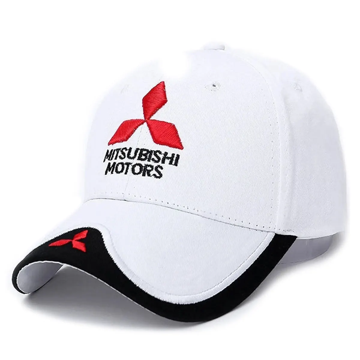 Unisex Mitsubishi Embroidery Baseball Caps Spring and Autumn Outdoor Adjustable Casual Hats Sunscreen Hat