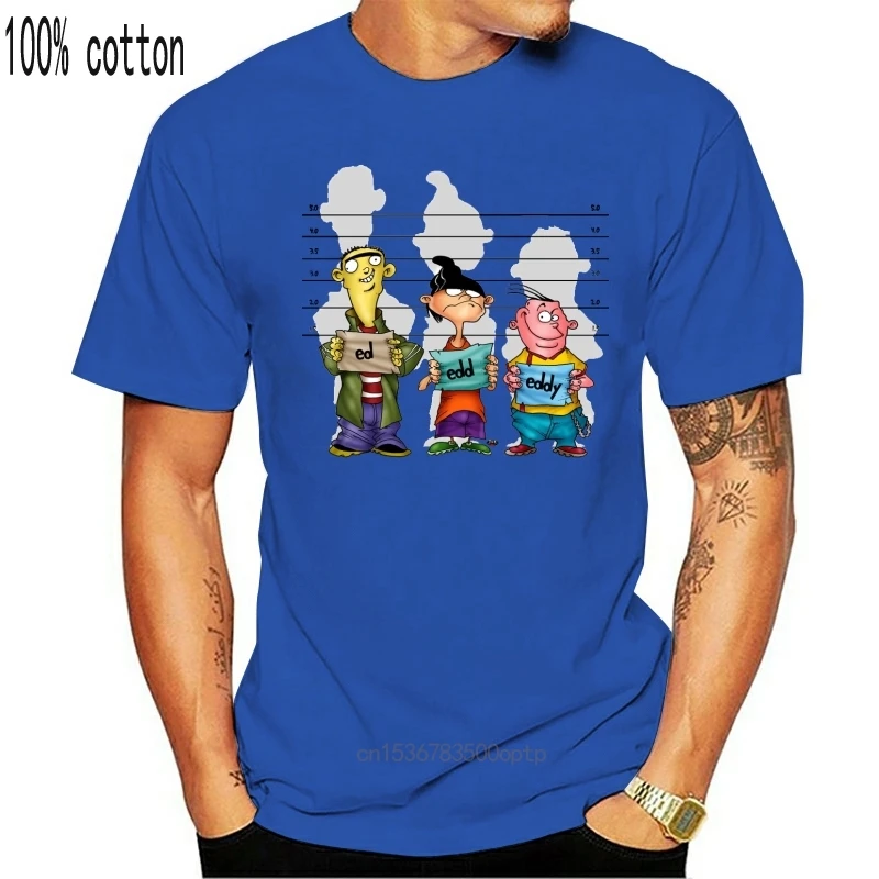 Camiseta con estampado de dibujos animados Ed, Edd n Eddy V2, camiseta de Hulk Antonucci 1999 (blanco), talla S-3XL, holgada