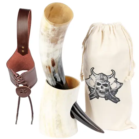 Natural Ox Horn Mug Viking Drinking Beer Tankard Authentic Handmade Beer Cup Viking Horn Mug