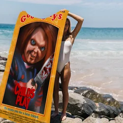 Classic Horror Movie Chucky Child's Play  Big Microfiber Beach Towels Quick Dry TowelPool Towel for Travel Swim Pool Yoga