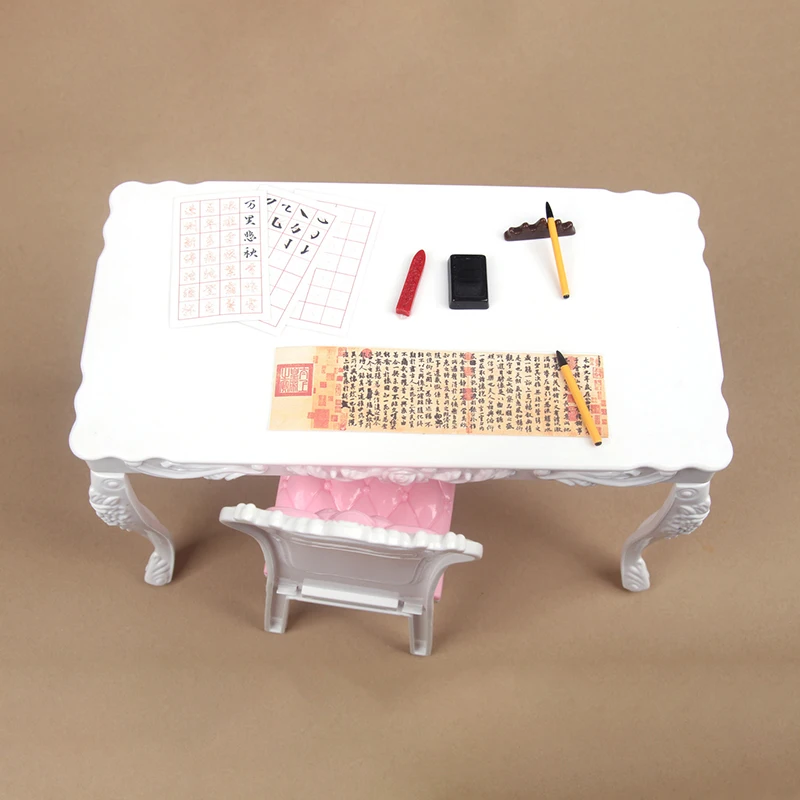 Dollhouse Miniature Simulation Study Four Treasures Calligraphy Toys Supermarket Decoration DIY Doll House Accessories