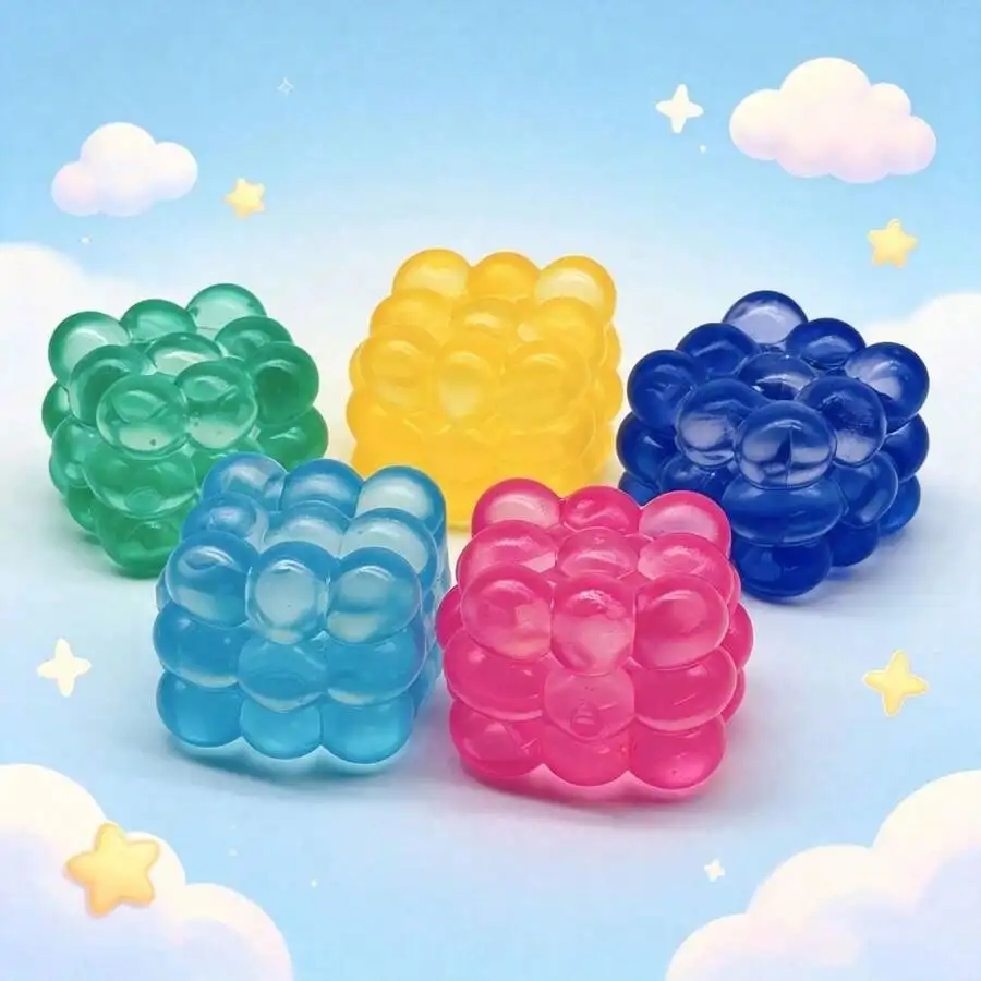 

Fluffy Soft Mochi Squeeze Stress Relief Toy Stitch Appearance Travel Classroom Bath Blind Box Random Color Christmas Gift