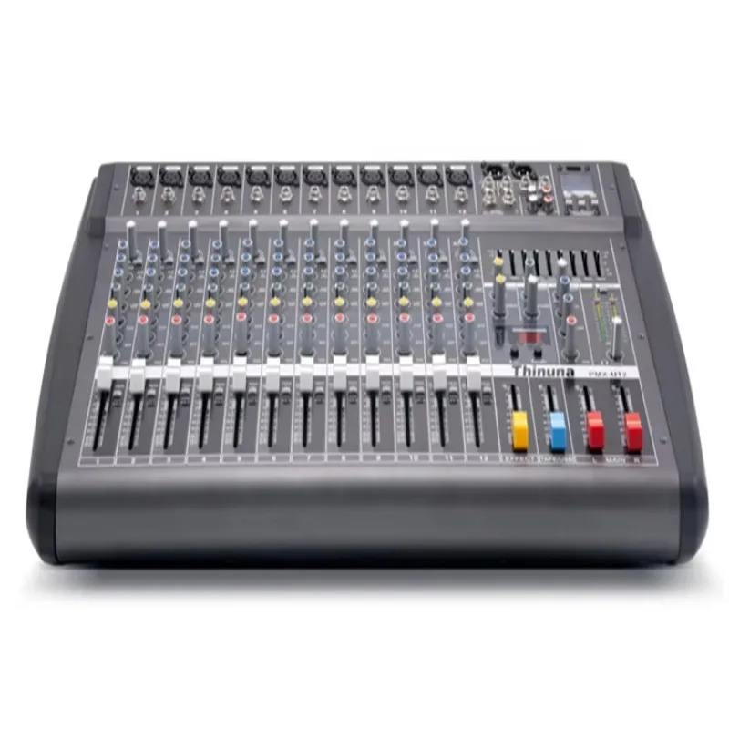 

Thinuna PMX-U12 Professional Powered Amplifier 12 Channel Mixer and Power Amplifier Usb Audio Mixer Digital Sound Equipment