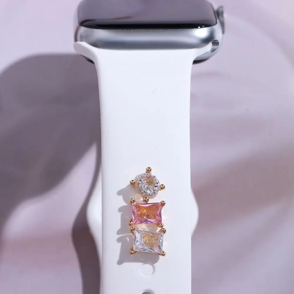 

Металлические бриллиантовые гвозди, ремешок для часов, орнамент, браслет, подвески, ремешок, аксессуары, декоративное кольцо