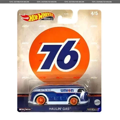 Genuine Hot Wheels Premium Car Pop Culture Children Toys for Boys 1:64 Diecast Volkswagen T1 Panel Bus Datsun Haulin Gas Gift